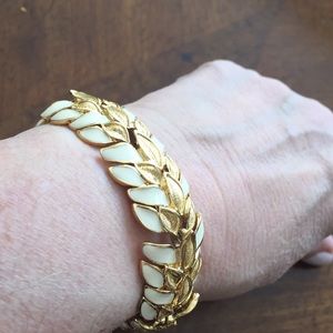 Trifari bracelet and pierced earrings